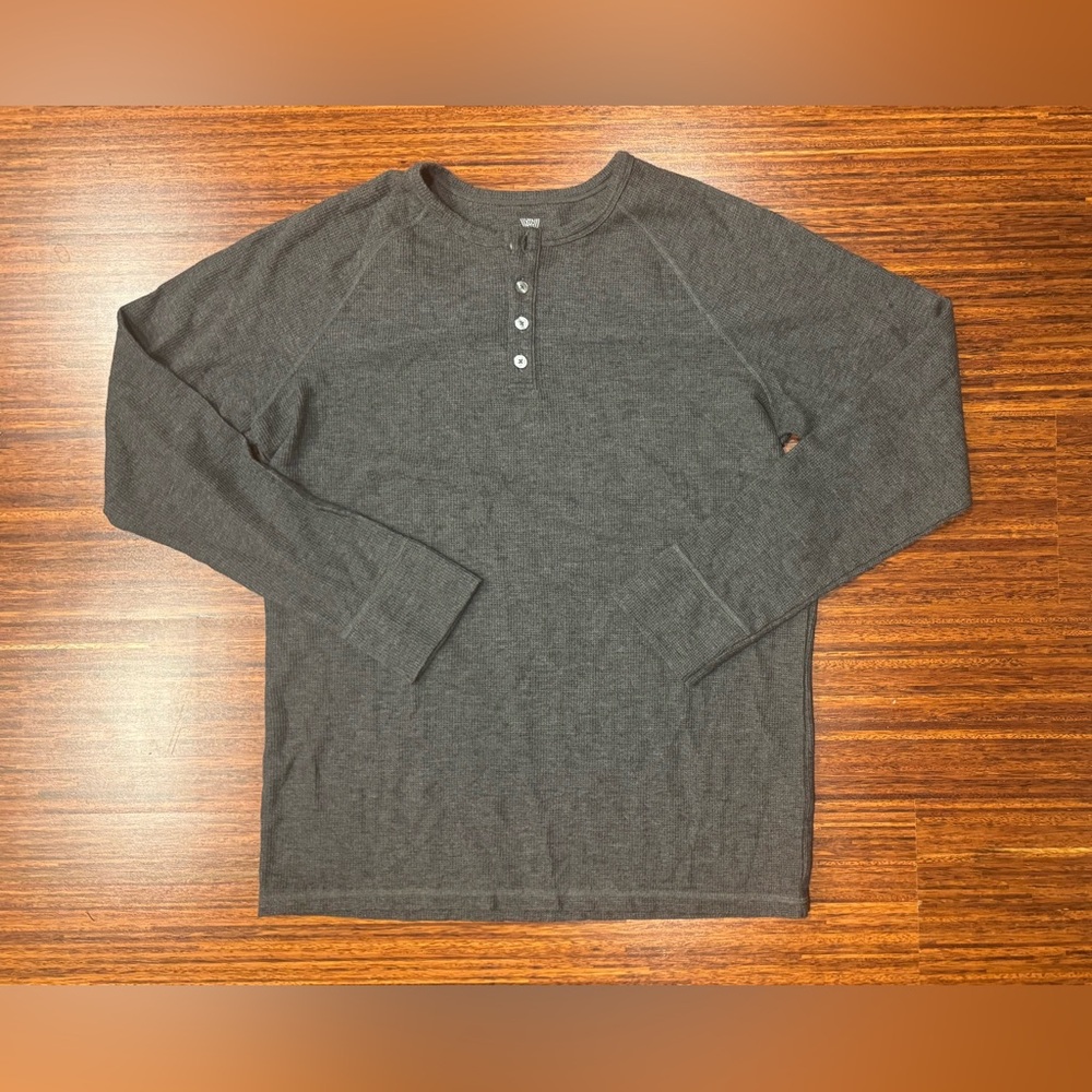 Mack Weldon Charcoal Henley Shirt